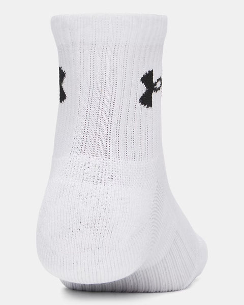 UA Performance Cotton 3P Crw Alb | Steel
