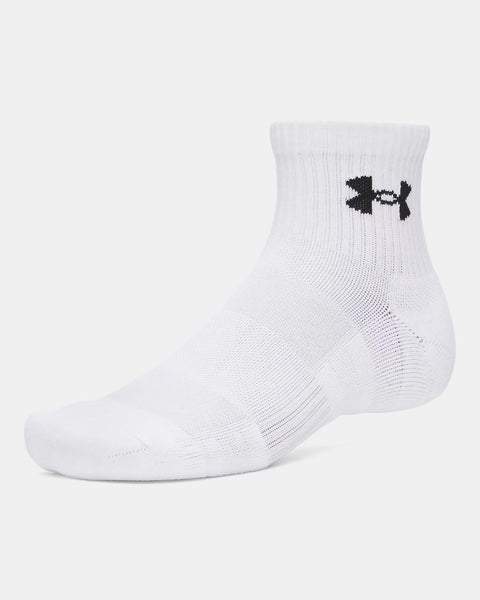 UA Performance Cotton 3P Crw Alb | Steel