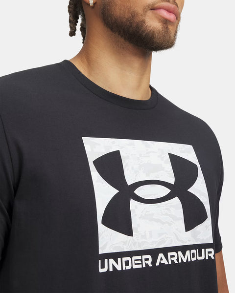 UA ABC Camo Boxed Logo SS Black