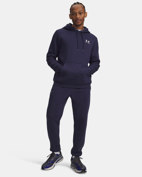 UA Icon Fleece Jogger Midnight Navy | White