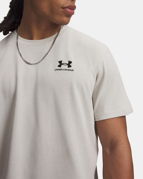 UA M Logo EMB Heavyweight SS Summit White | Off-White