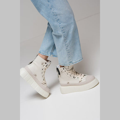 Leather Matilda White