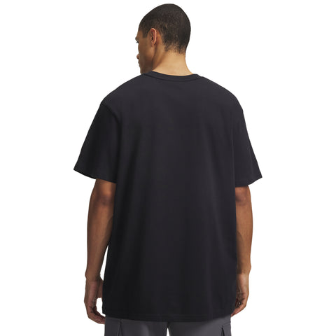 UA M Logo Emb Heavyweight SS Negru