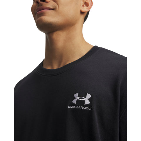 UA M Logo Emb Heavyweight SS Negru