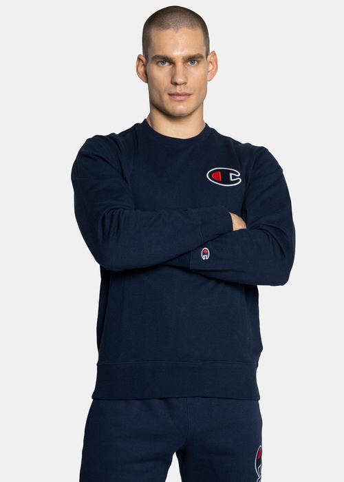 Champion Satin C Logo Cotton Terry Sweatshirt (214189-BS538)
