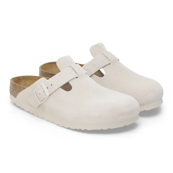 BIRKENSTOCK Boston Soft Footbed Suede Leathe