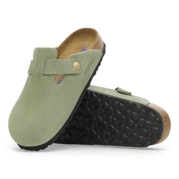 BIRKENSTOCK Boston Soft Footbed Suede Leathe