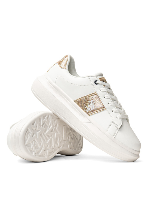 U.S. Polo Assn. HELIS004K/2Y1 WHI/GOL01