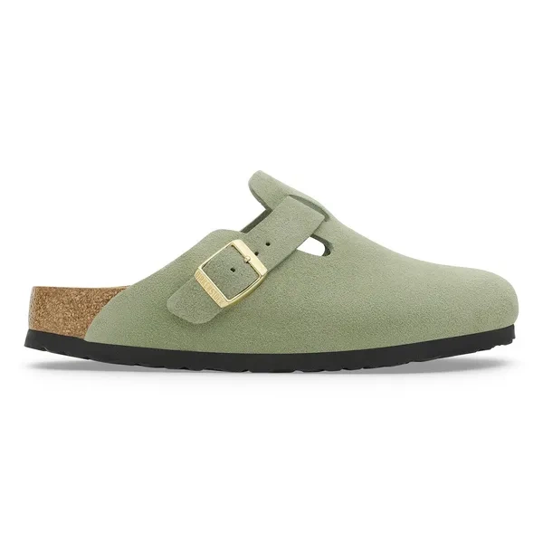 BIRKENSTOCK Boston Soft Footbed Suede Leathe