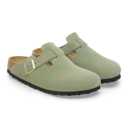 BIRKENSTOCK Boston Soft Footbed Suede Leathe