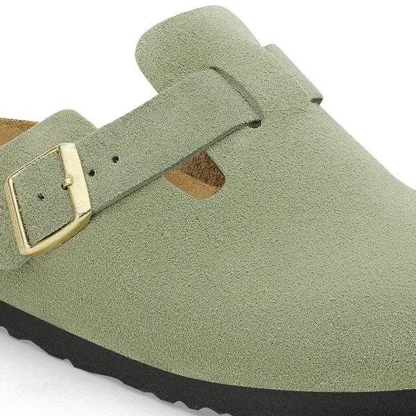 BIRKENSTOCK Boston Soft Footbed Suede Leathe