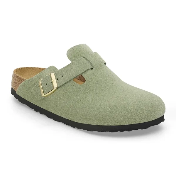 BIRKENSTOCK Boston Soft Footbed Suede Leathe