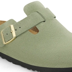 BIRKENSTOCK Boston Soft Footbed Suede Leathe