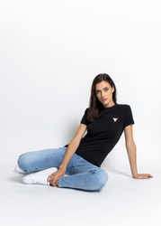Guess Ss Cn Mini Triangle Tee (W1YI0ZJ1311-JBLK)