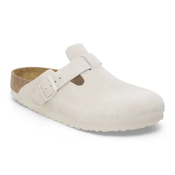 BIRKENSTOCK Boston Soft Footbed Suede Leathe